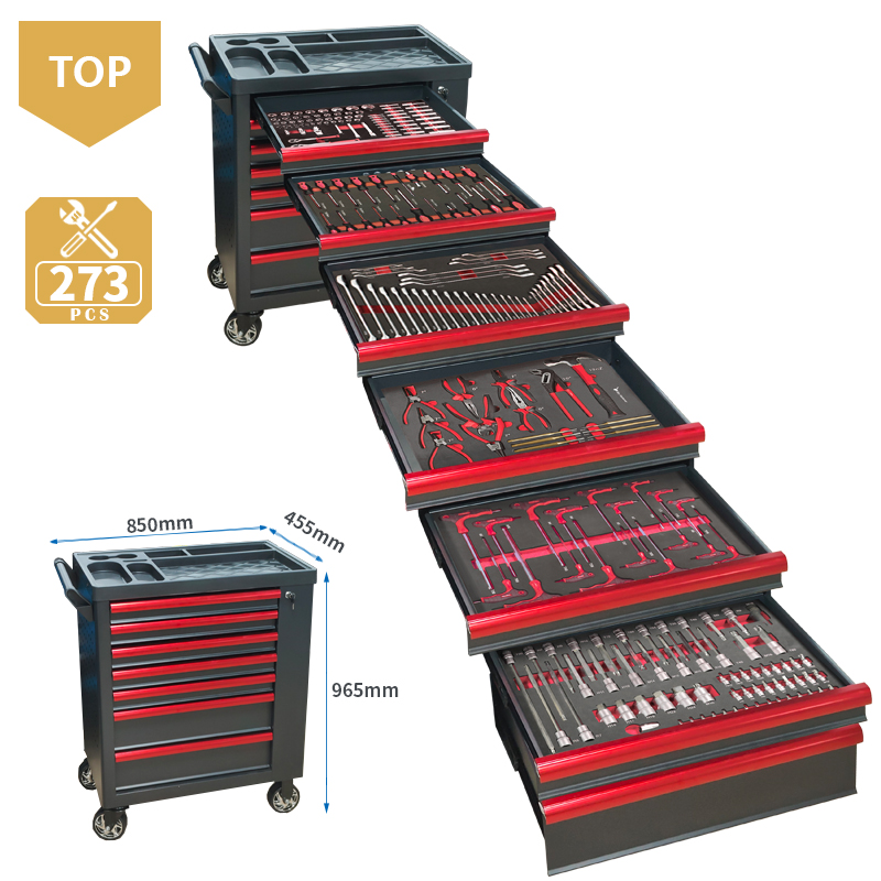 7 Drawer Tool Trolley With 273 - огляд і ціна Workshop Tools Trolley