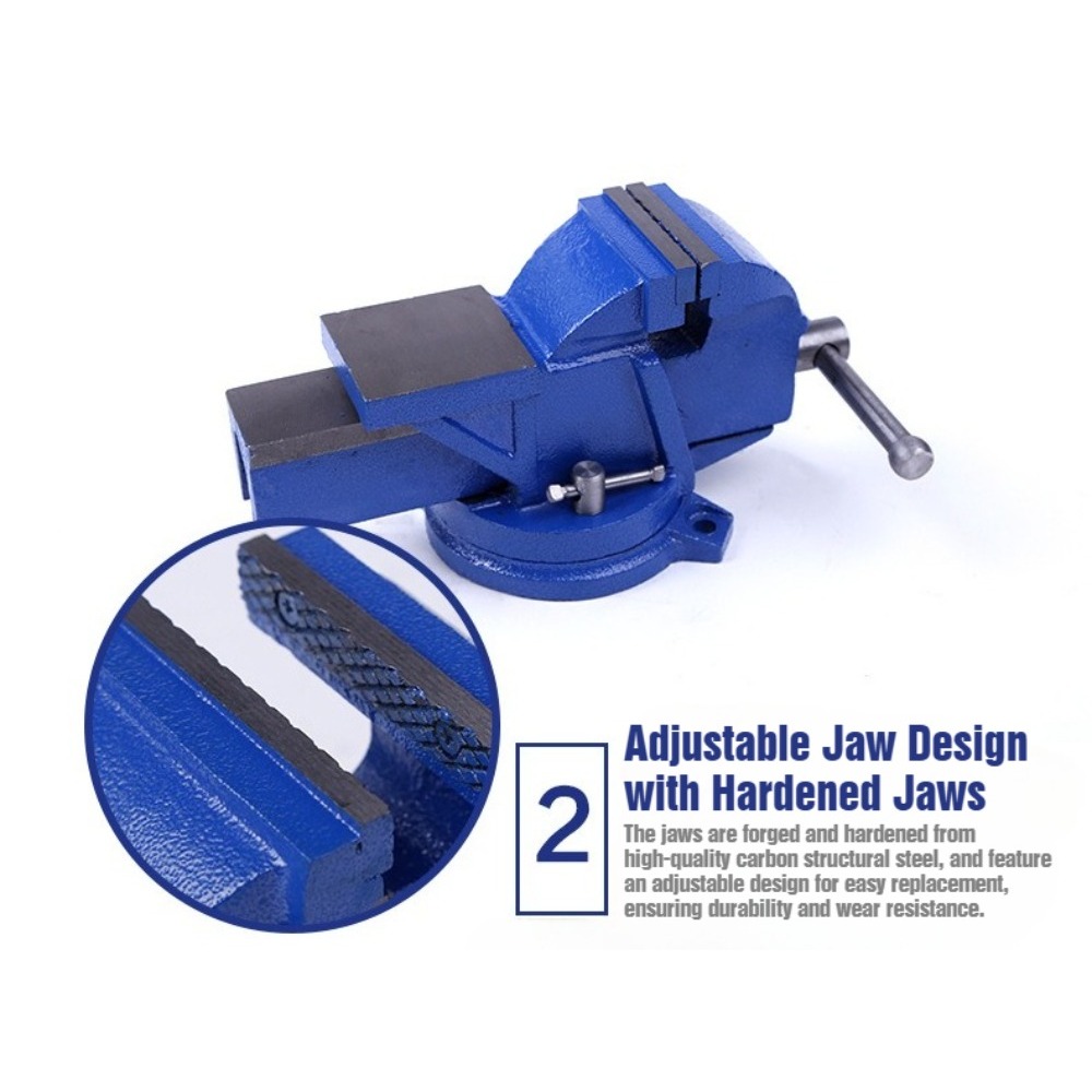 6-Inch Heavy Duty Bench Vise N - огляд і ціна Bench Vise Swivel