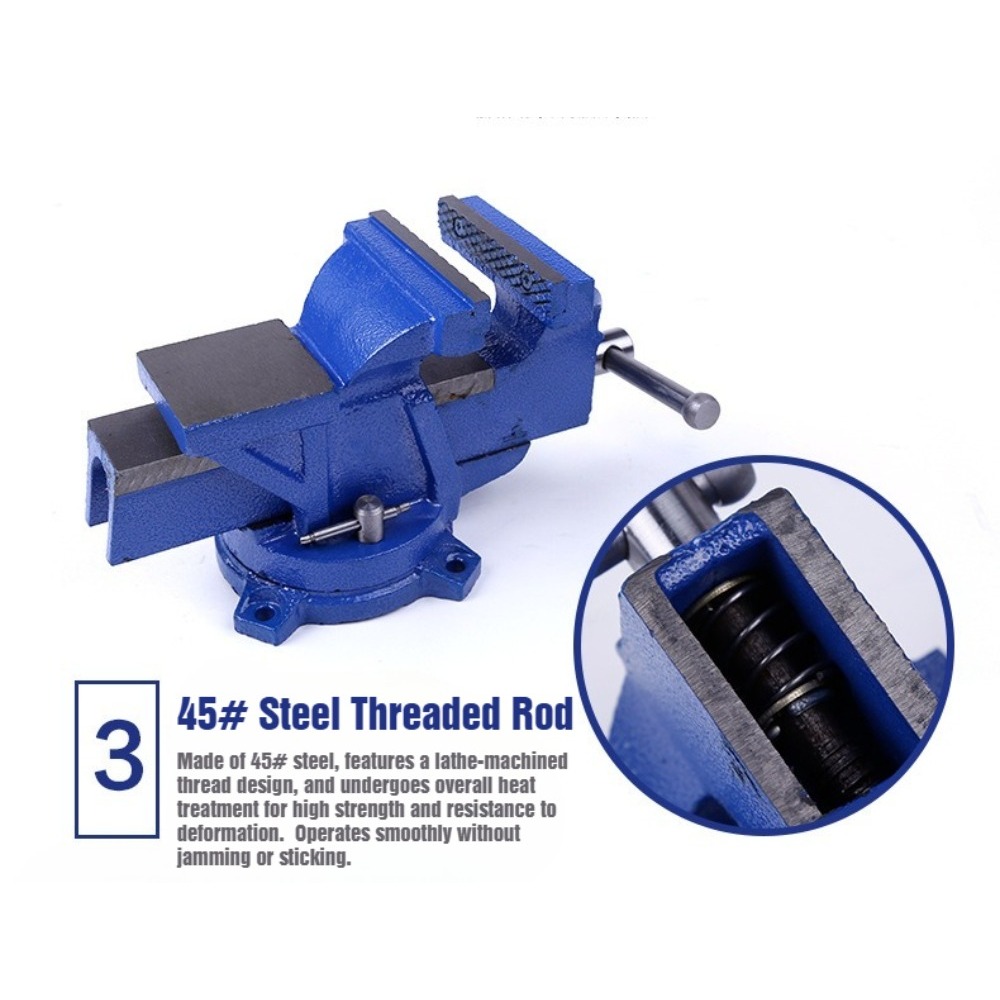 6-Inch Heavy Duty Bench Vise N - огляд і ціна Bench Vise Swivel