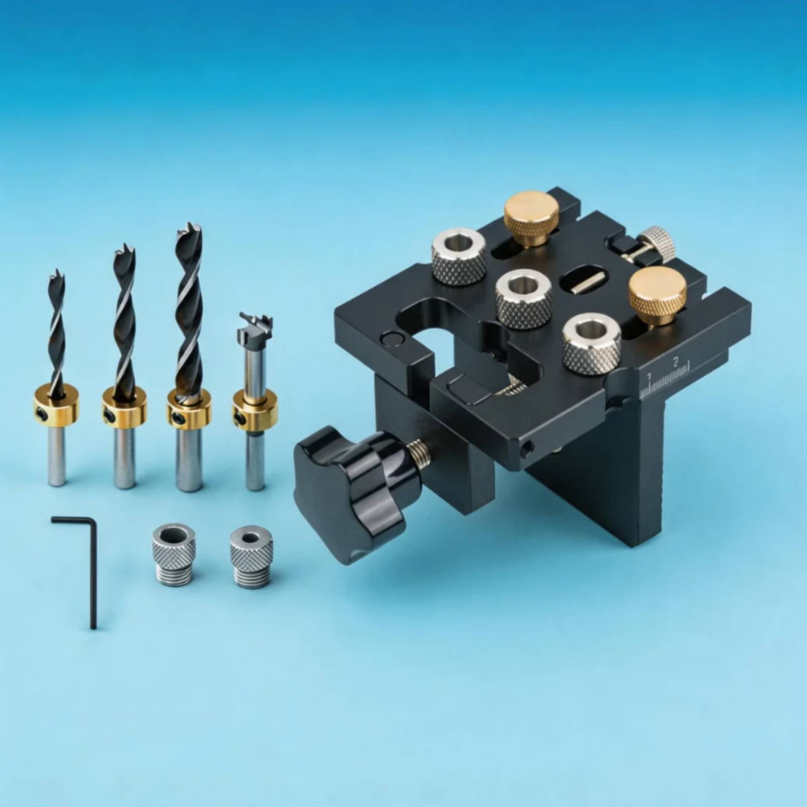 Wood Hole Jig 3-in-1 Dowel Jig - огляд і ціна Workshop Tools Locations