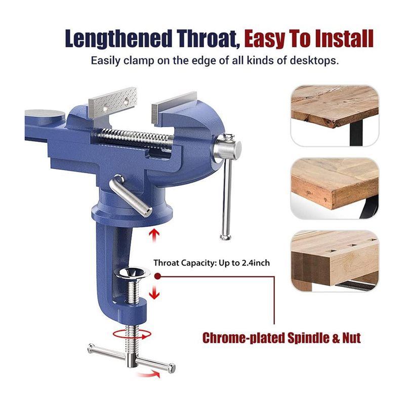 KYCOR-Bench Clamps Fixed Tool  - огляд і ціна Bench Vise Swivel