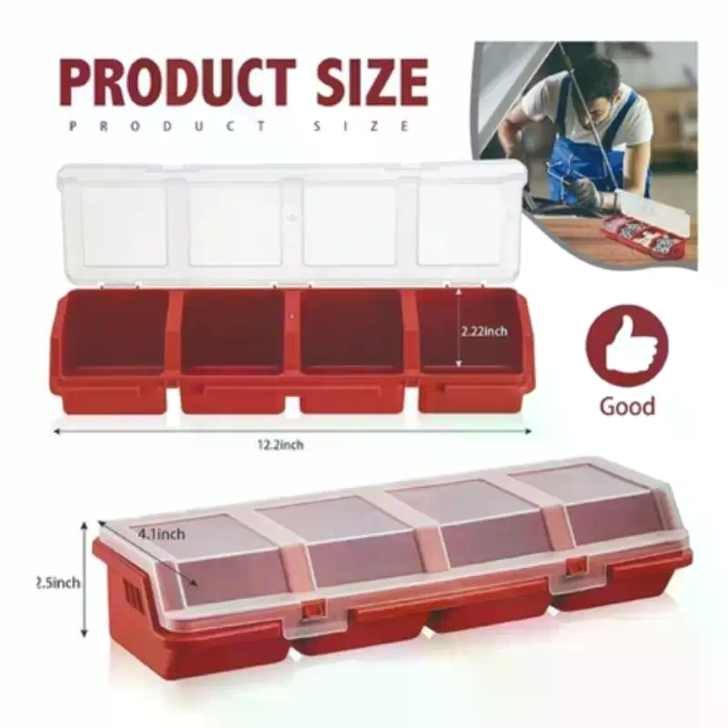 Screw Organizer Box Plastic 4  - огляд і ціна Workshop Tools Organizer