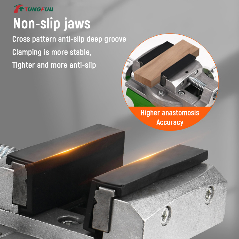 TUNGFULL Cross Slide Vise 360° - огляд і ціна Bench Vise Swivel