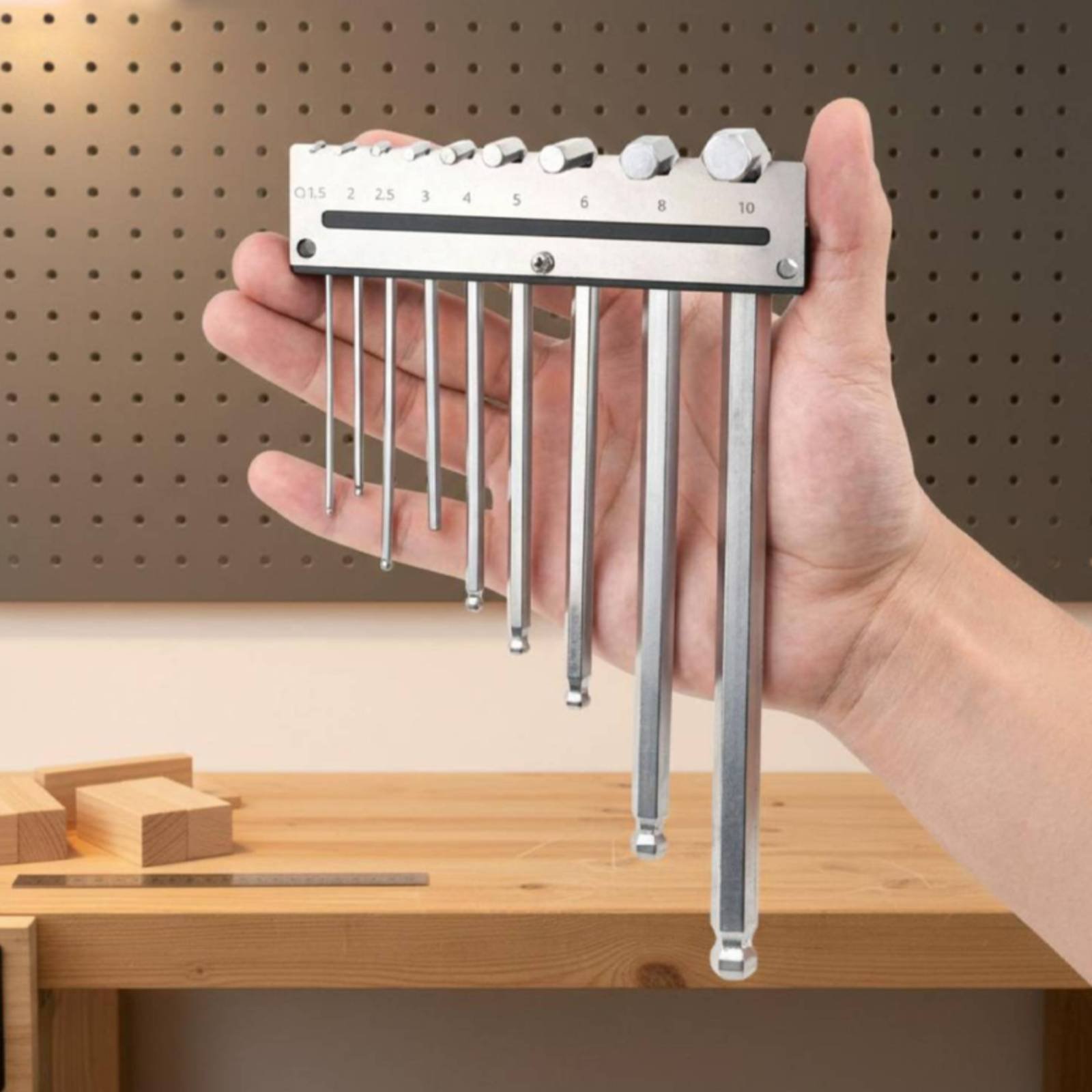 Wall Mounted Hex Key Holder Me - огляд і ціна Workshop Tools Organizer