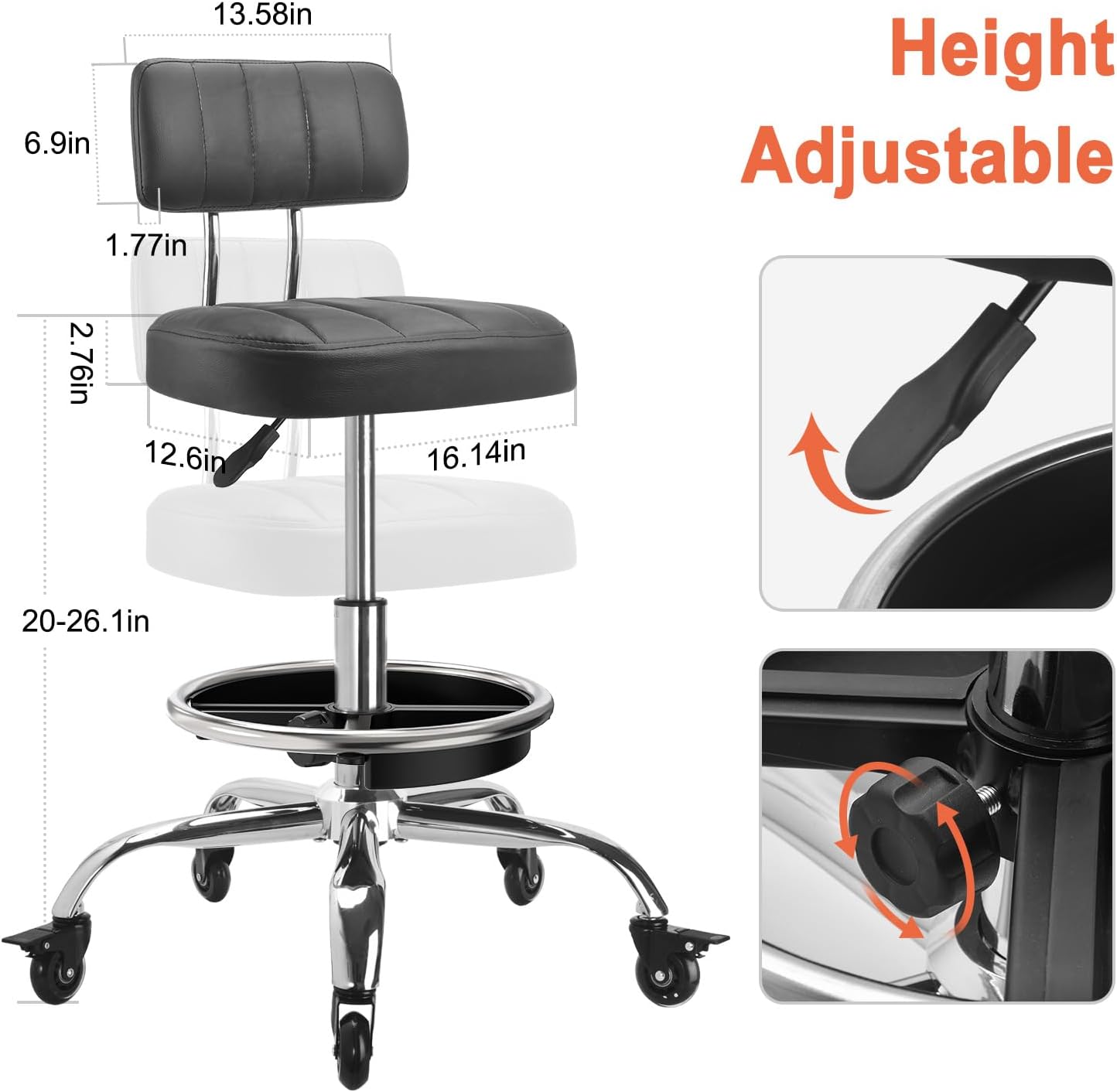 Garage Mechanic Stool With Bac - огляд і ціна Tools Mechanical Workshop