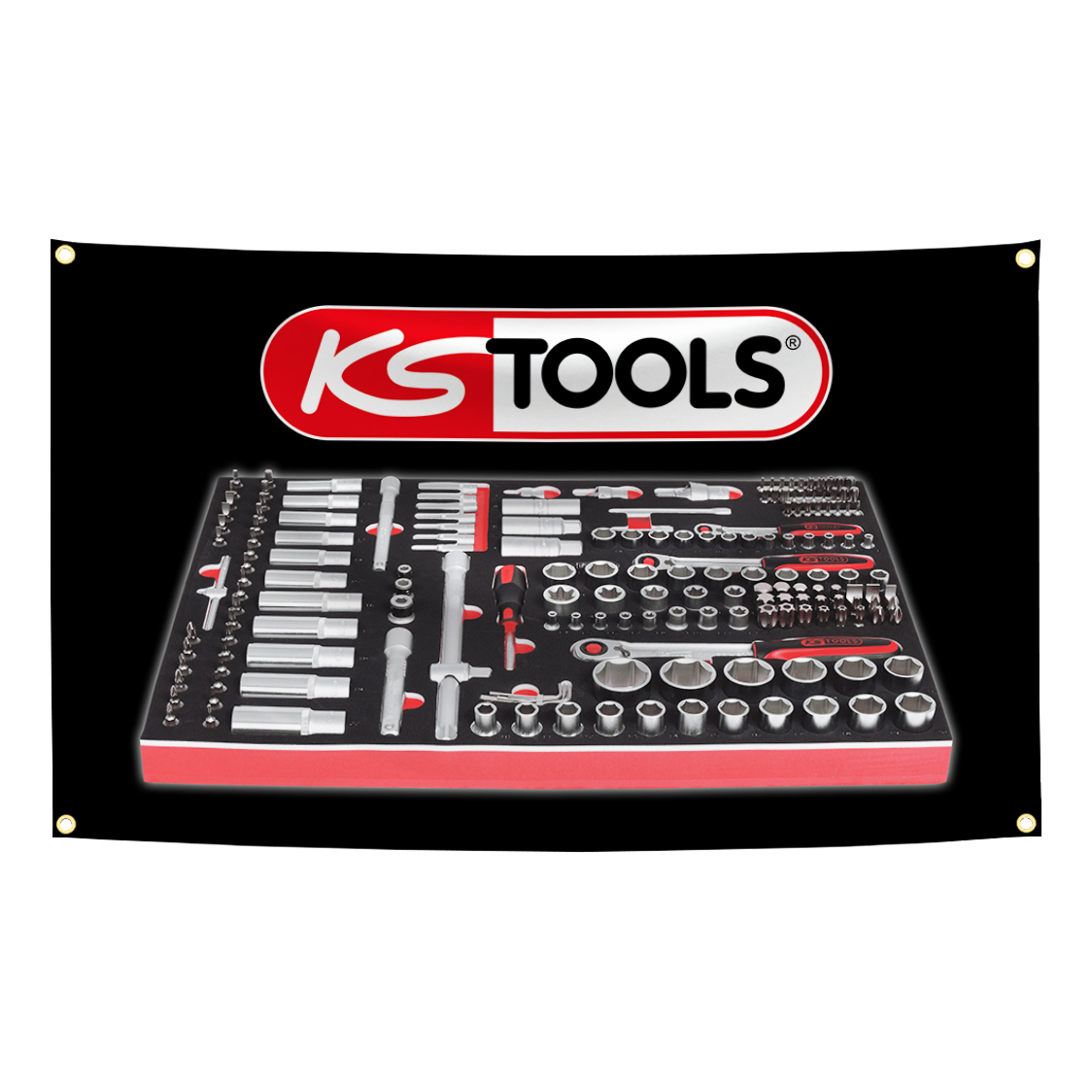KS TOOLS Brand Flag Tapestry   - огляд і ціна Workshop Tools Brand