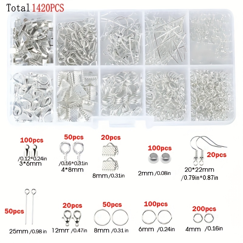 1420pcs 1box Jewelry Findings  - огляд і ціна Tools Jewelry Making