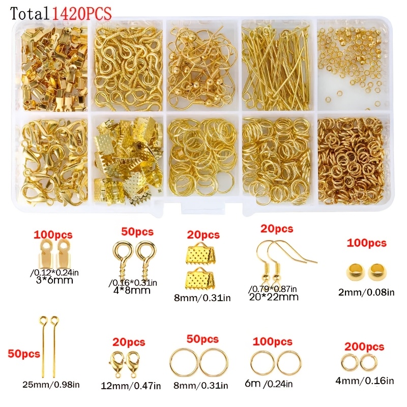 1420pcs 1box Jewelry Findings  - огляд і ціна Tools Jewelry Making